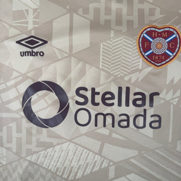 Heart of Midlothian 2024/2025 Away Football Shirt Medium