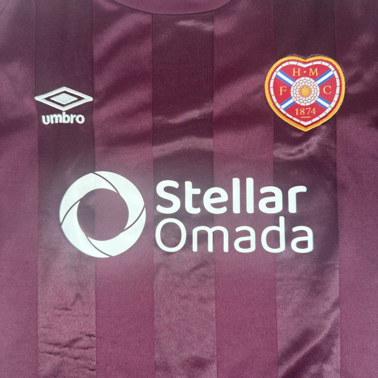 Heart of Midlothian 2024/2025 Home Football Shirt Medium
