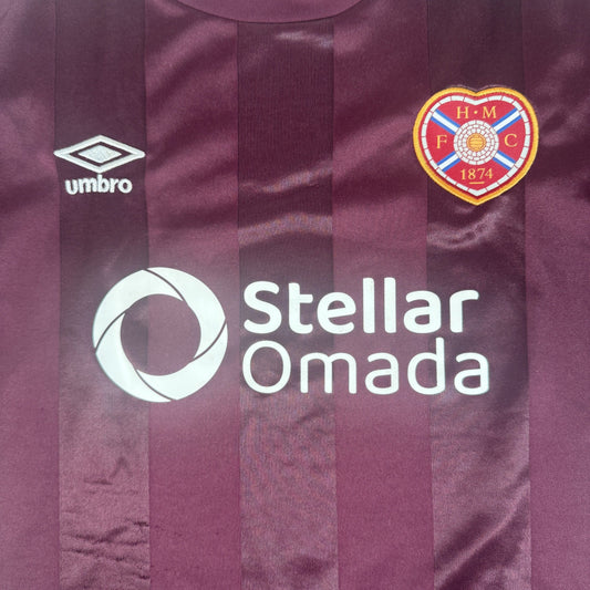 Heart of Midlothian 2024/2025 Home Football Shirt Medium