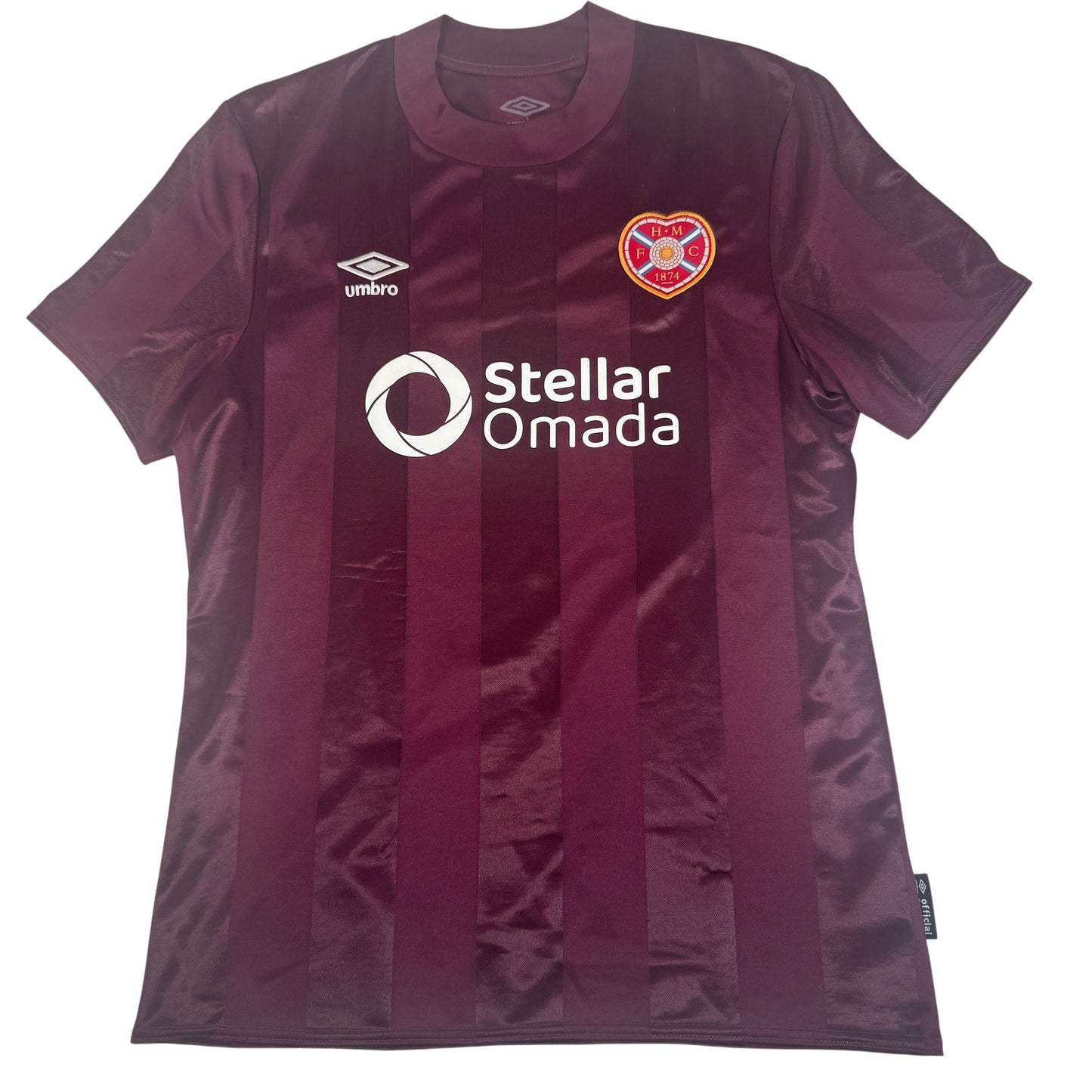 Heart of Midlothian 2024/2025 Home Football Shirt Medium