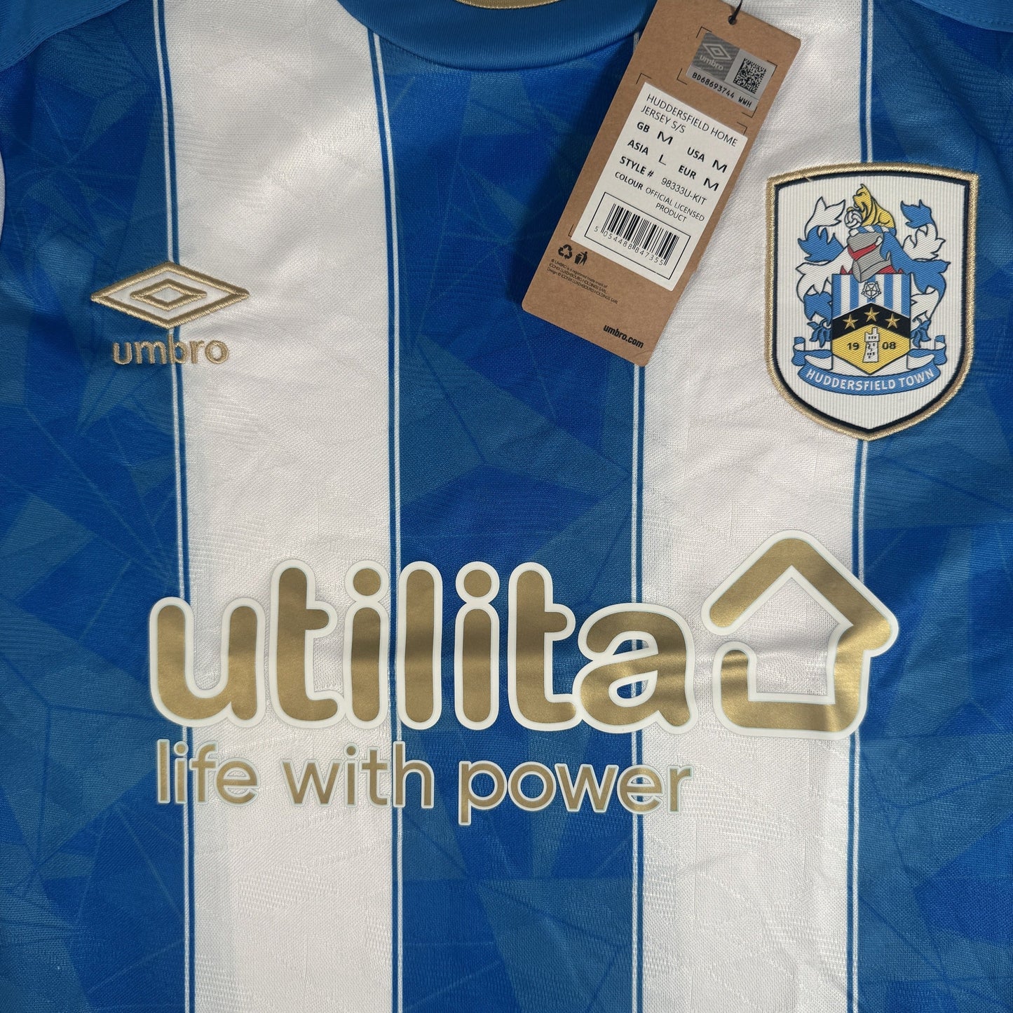 Huddersfield Town 2023/2024 Home Football Shirt Medium BNWT
