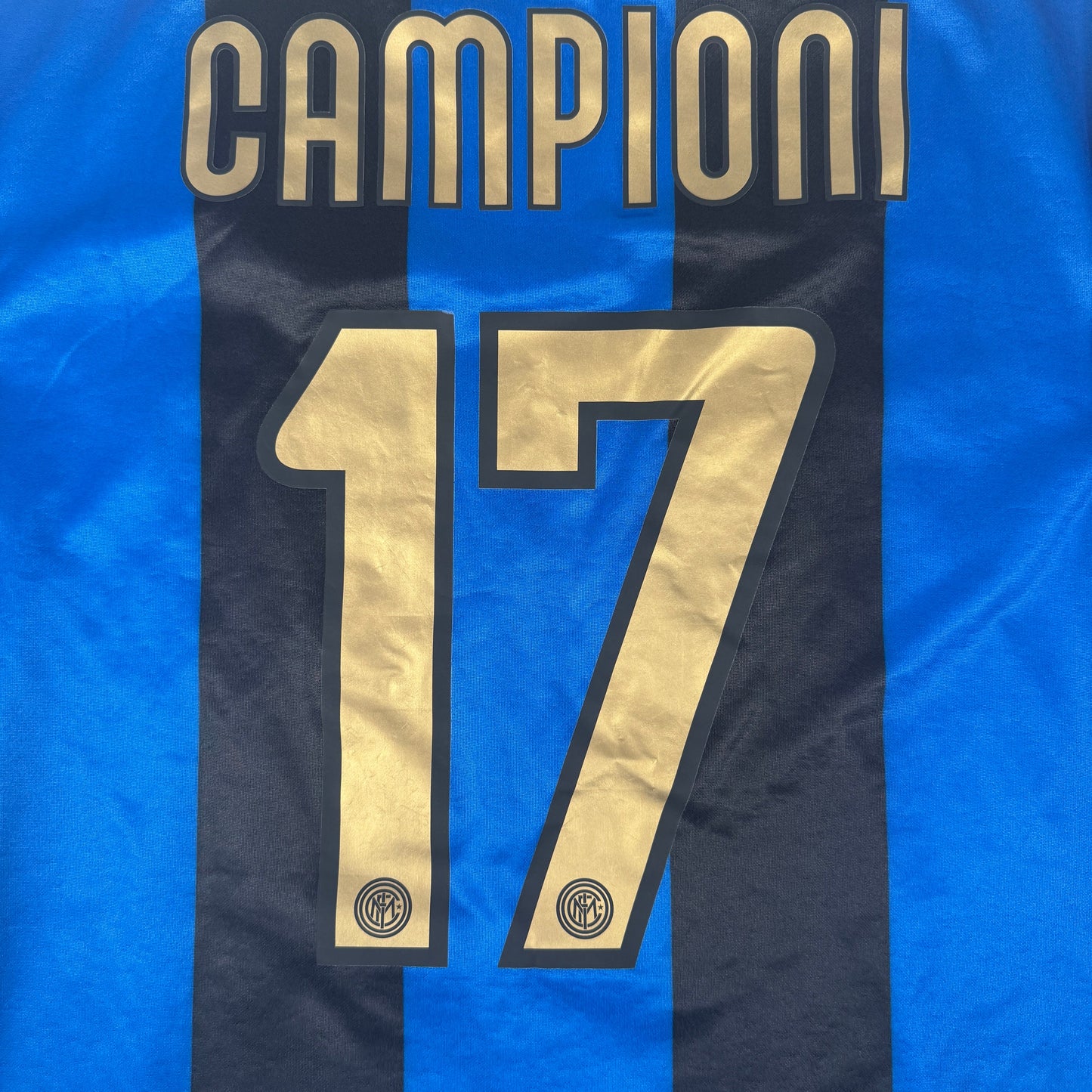 CAMPIONI 17 Inter Milan 2008/2009 Home Football Shirt XL