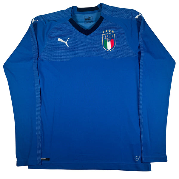 Italy 2018/2019/2020 Home Long Sleeve Football Shirt Medium