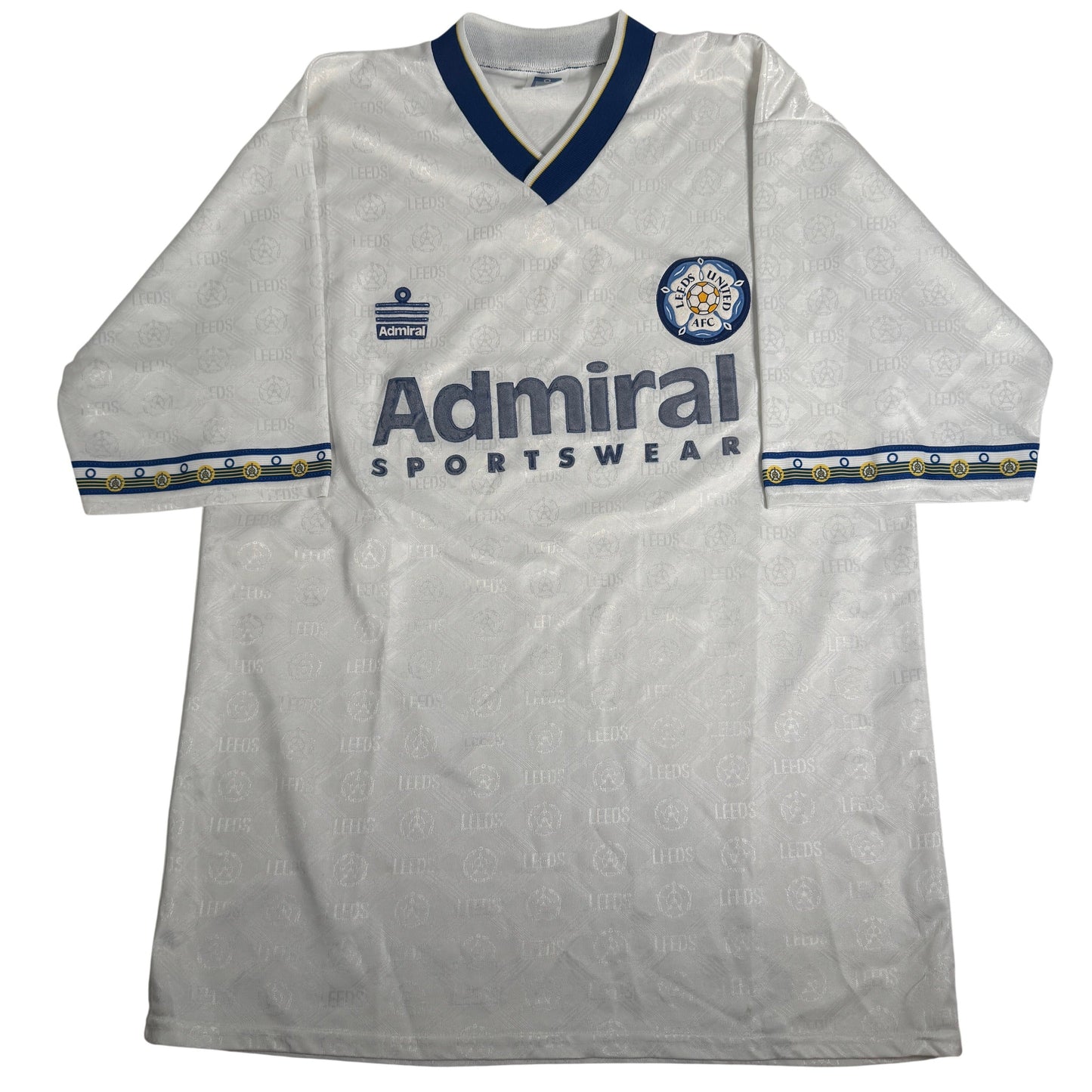 Leeds United 1992/1993 Home Football Shirt Large