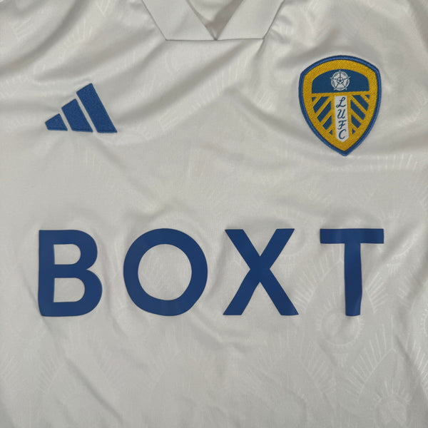Leeds United 2023/2024 Home Football Shirt Medium