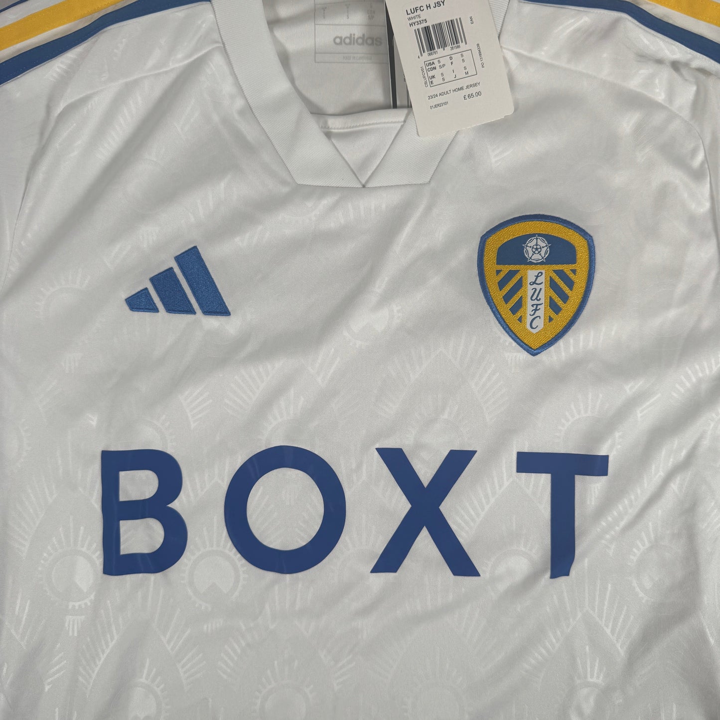 Leeds United 2023/2024 Home Football Shirt Small BNWT
