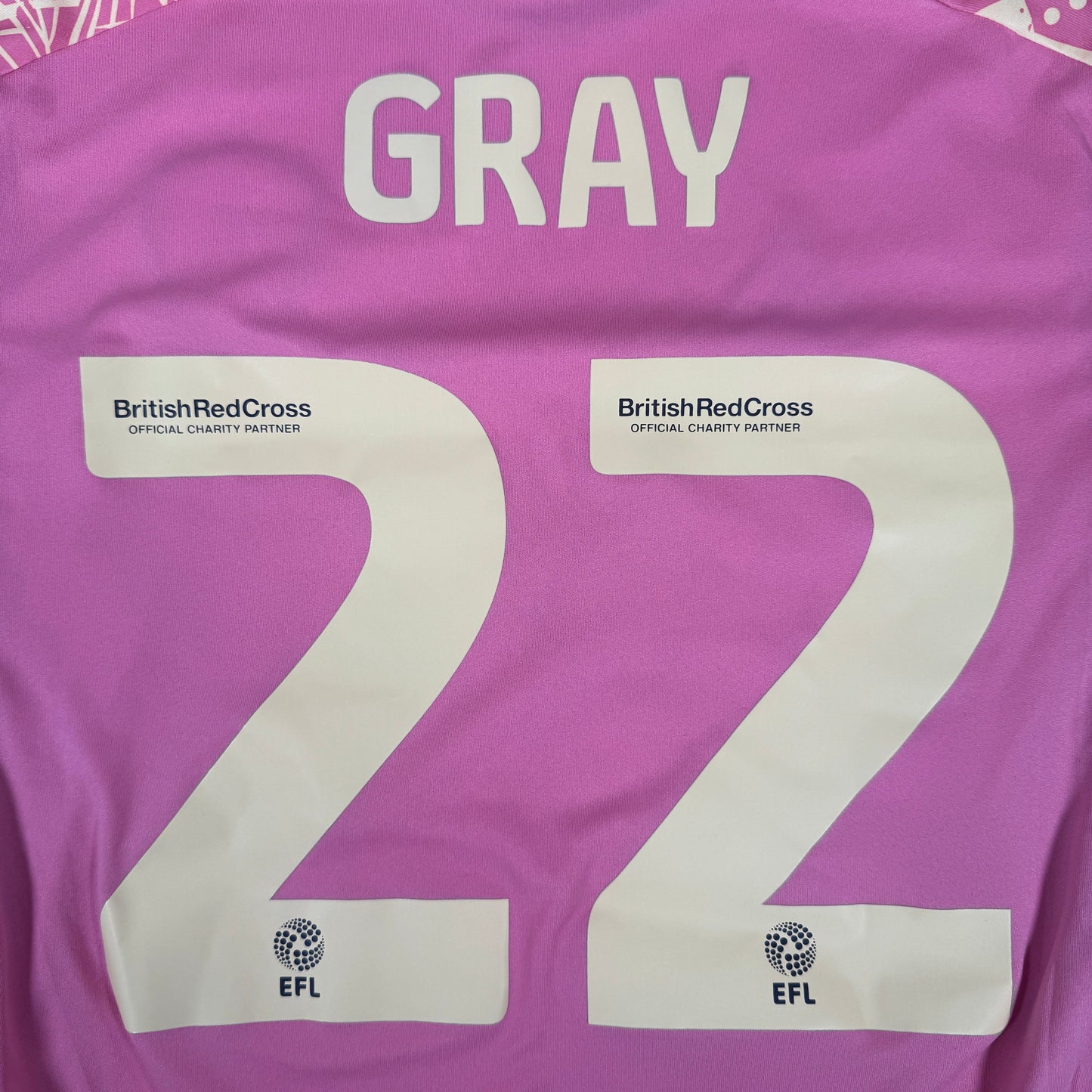 GRAY 22 Leeds United 2023/2024 Third Football Shirt Small