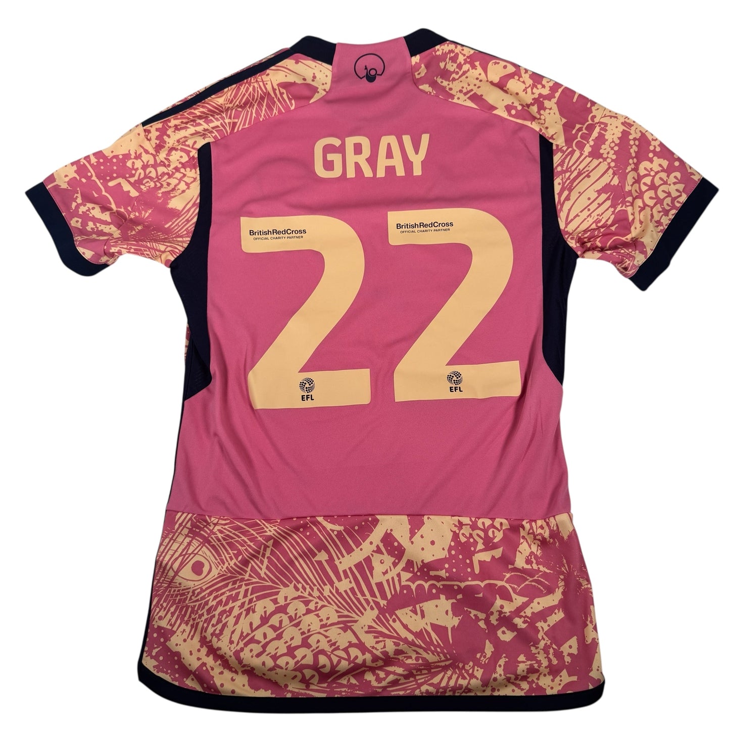 GRAY 22 Leeds United 2023/2024 Third Football Shirt Small