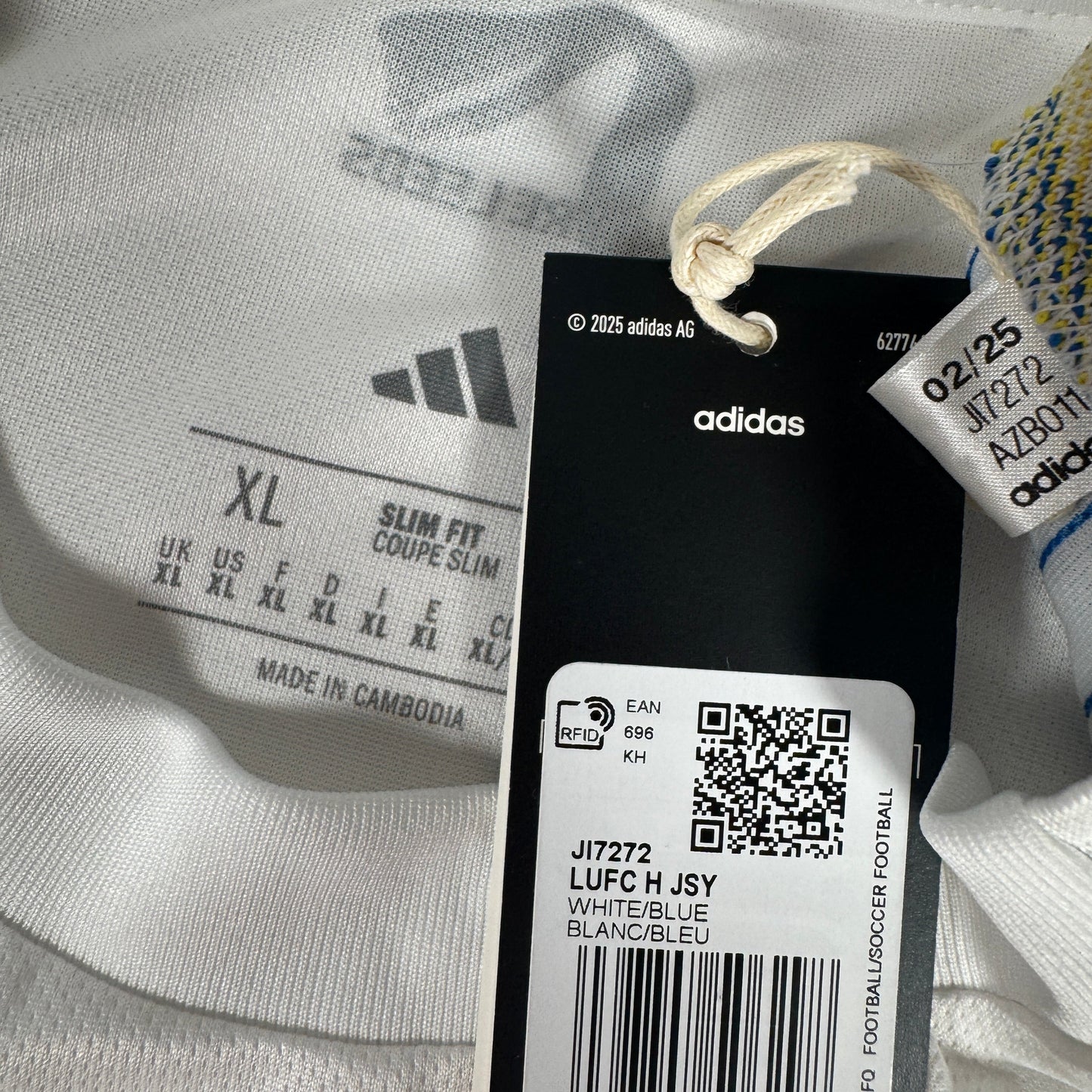 Leeds United 2025/2026 Home Football Shirt XL BNWT