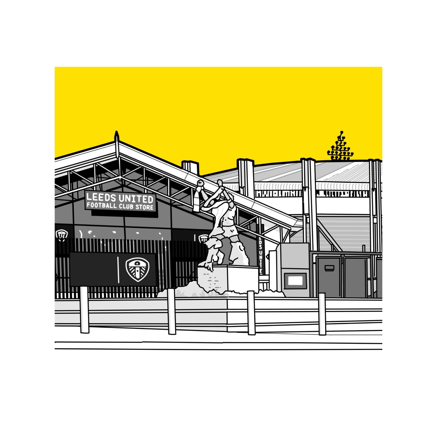 Leeds United Football Artwork - Elland Road