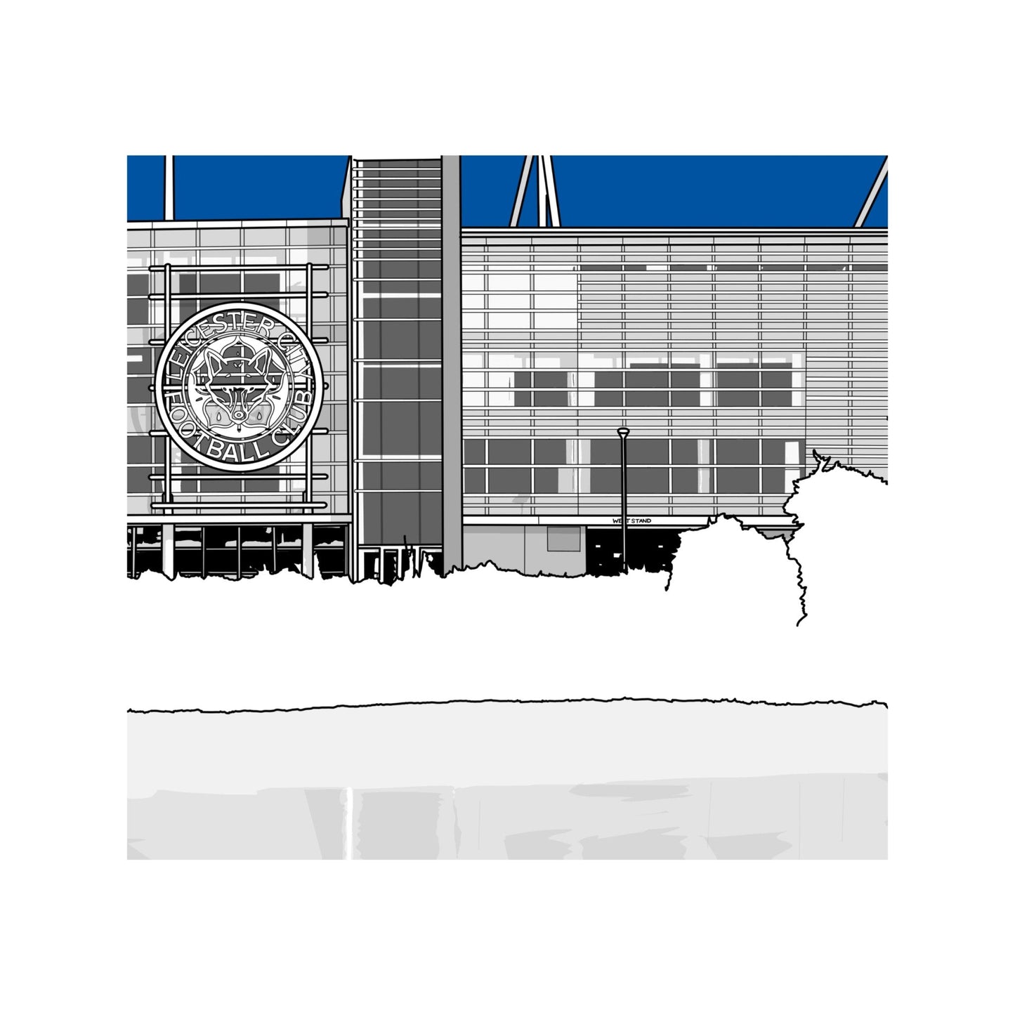 Leicester City Football Artwork - King Power Stadium