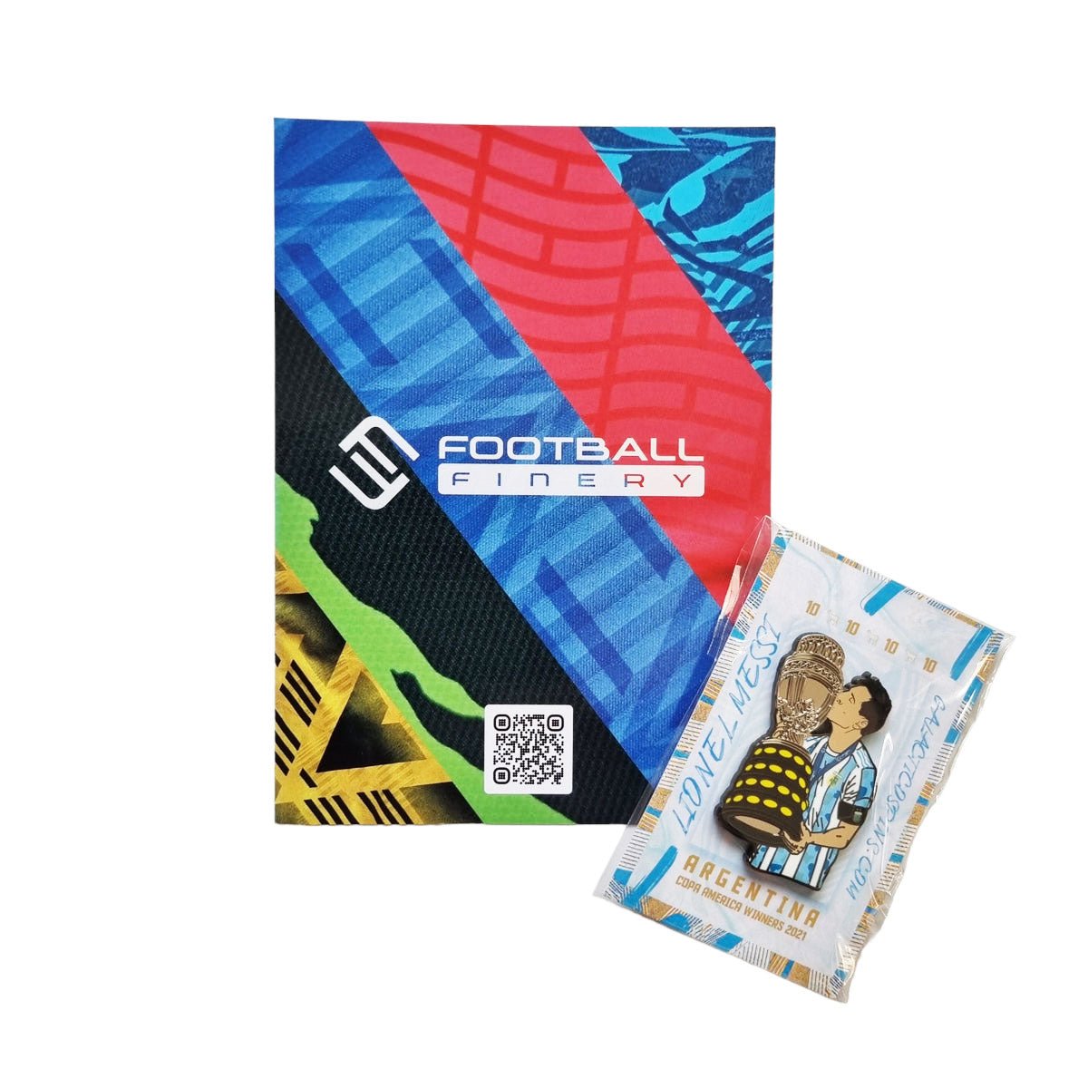 Lionel Messi - Argentina Copa America Winner Football Icon Pin Badge
