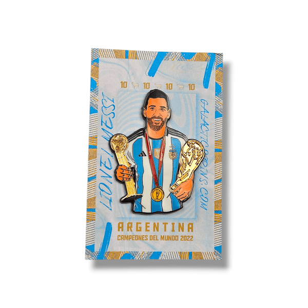Lionel Messi - Argentina World Champions Icon Pin Badge