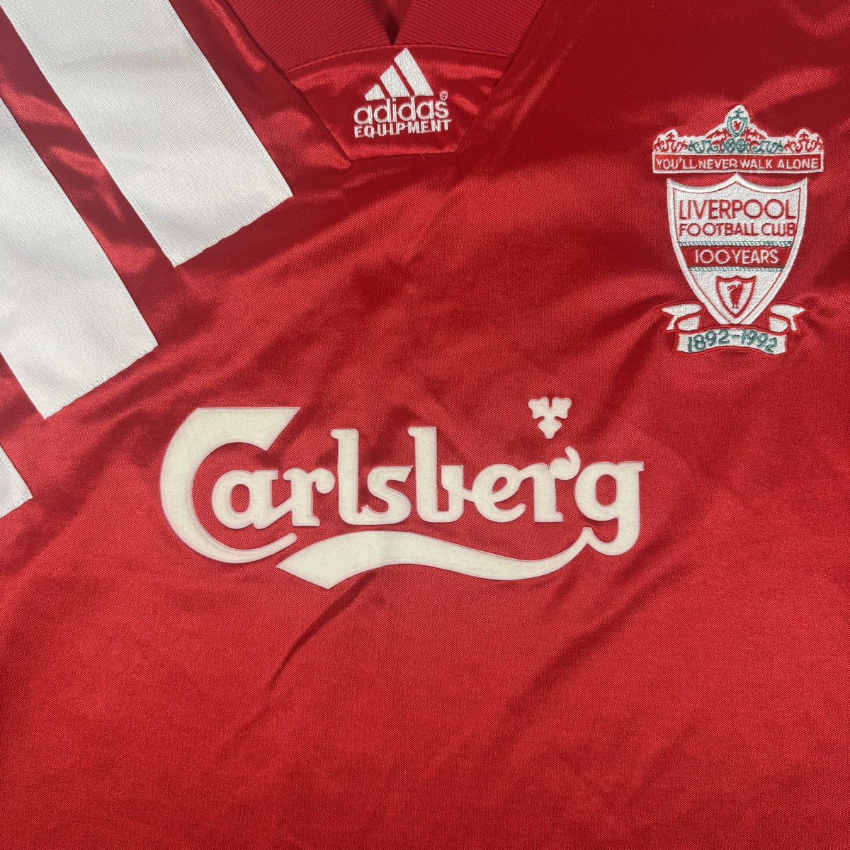 Liverpool 1992/1993 Player Spec Home Player Spec Long Sleeve Football Shirt XL