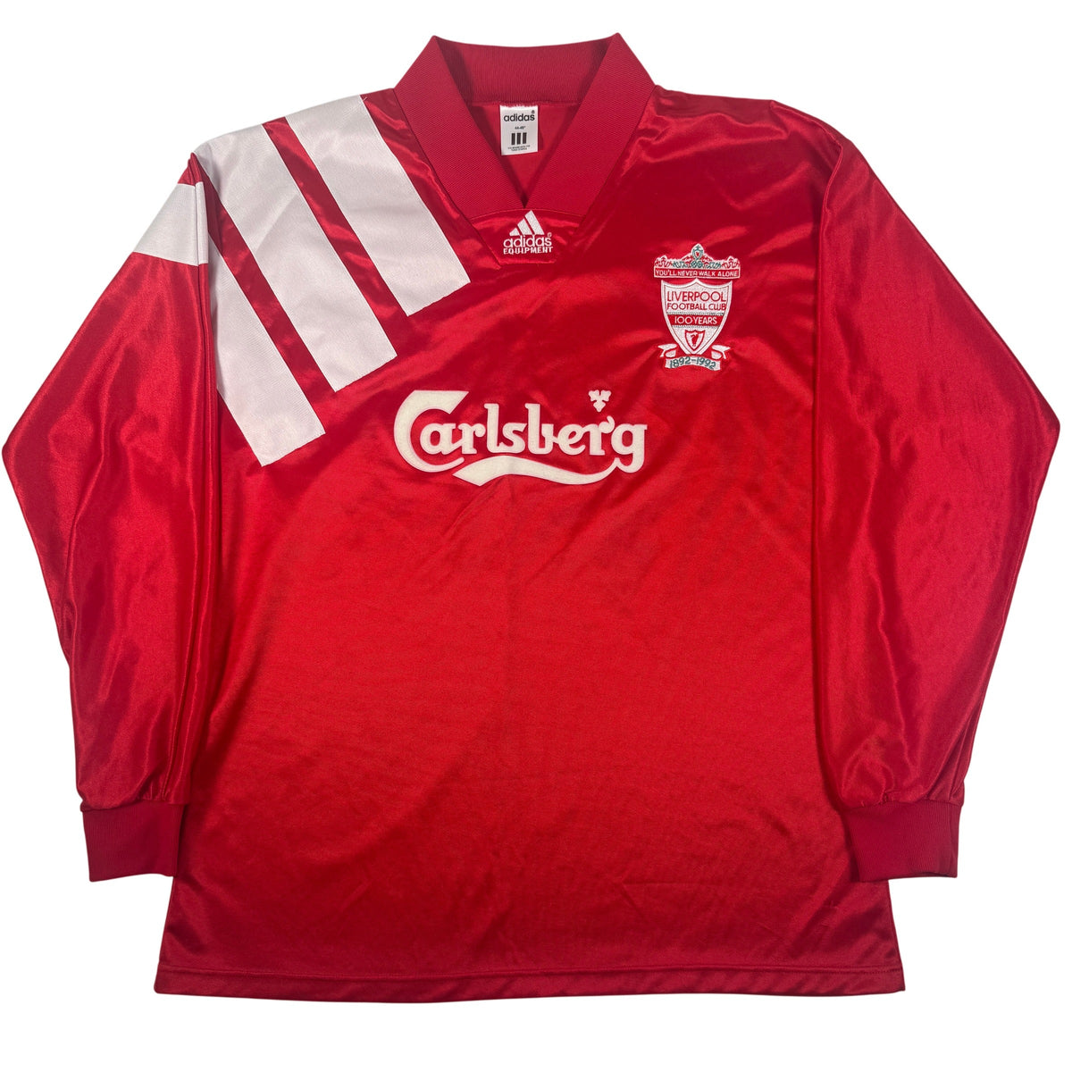 Liverpool 1992/1993 Player Spec Home Player Spec Long Sleeve Football Shirt XL
