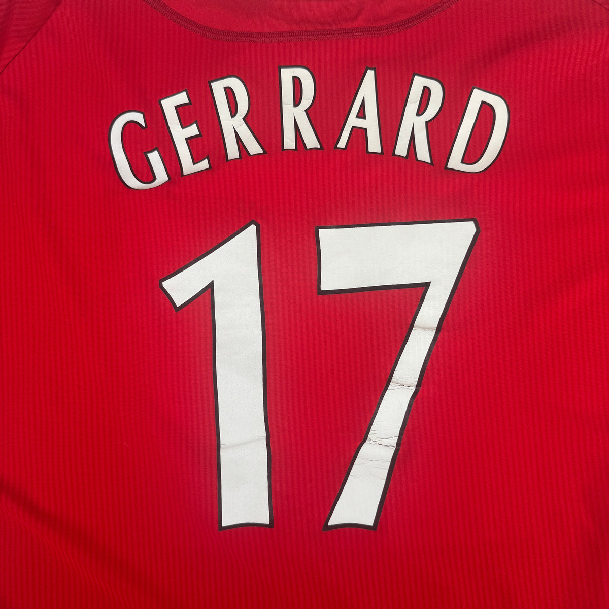 GERRARD 17 Liverpool 2002/2003/2004 Home Football Shirt 2XL
