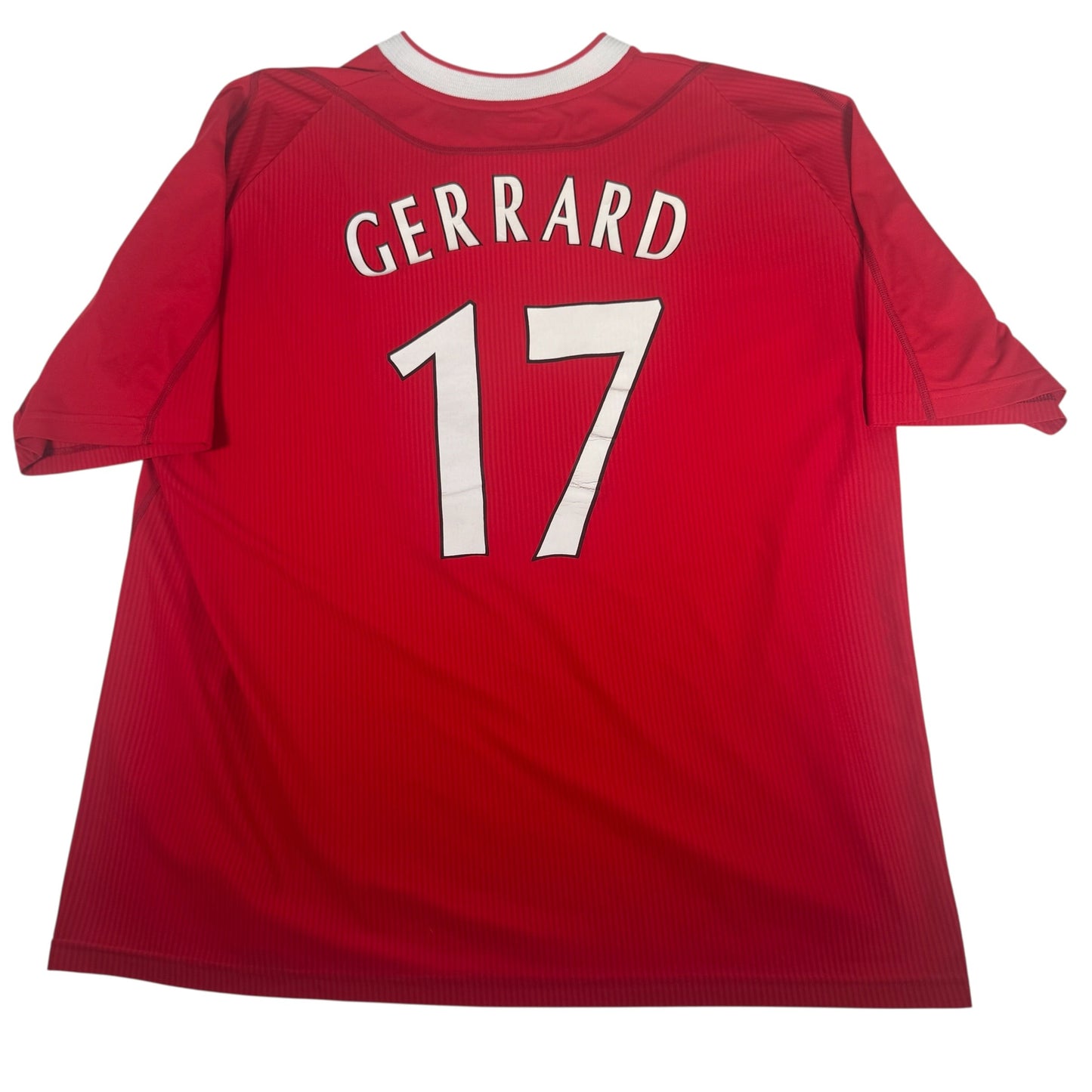 GERRARD 17 Liverpool 2002/2003/2004 Home Football Shirt 2XL