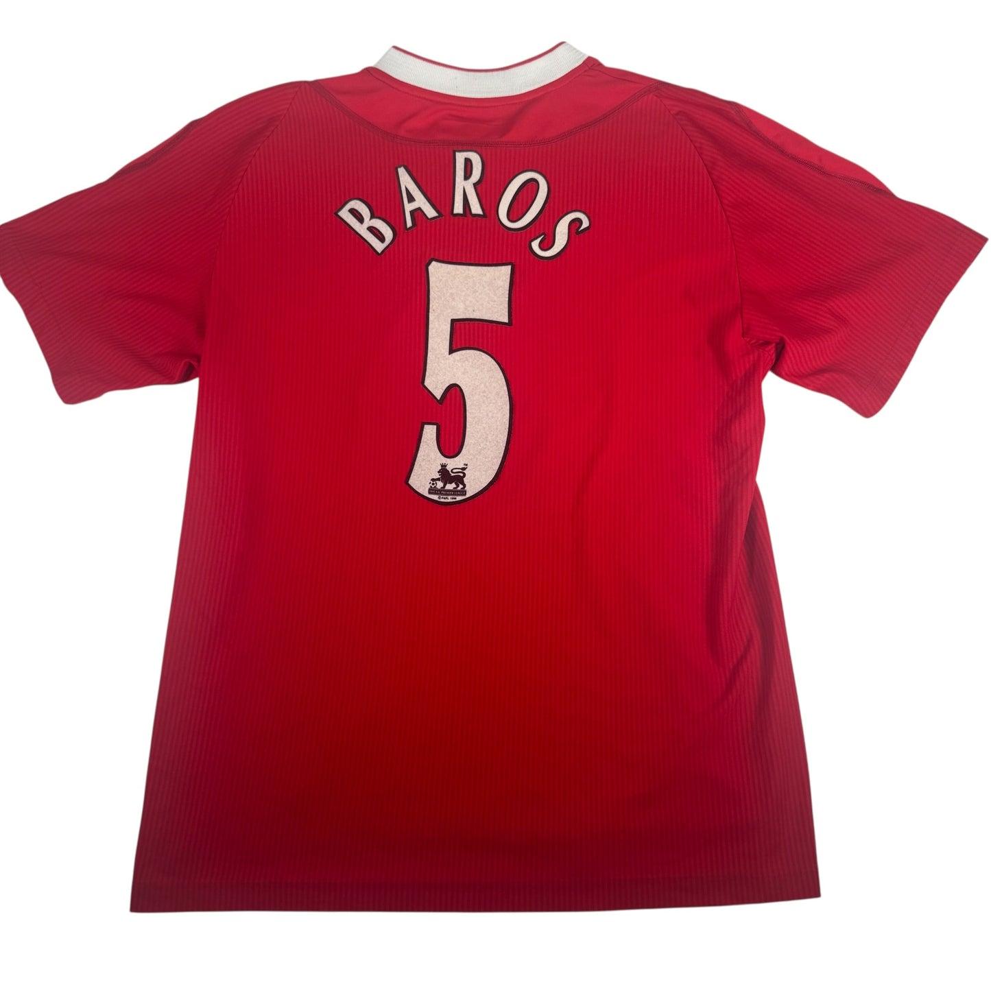 BAROS 5 Liverpool 2002/2003/2004 Home Football Shirt Medium