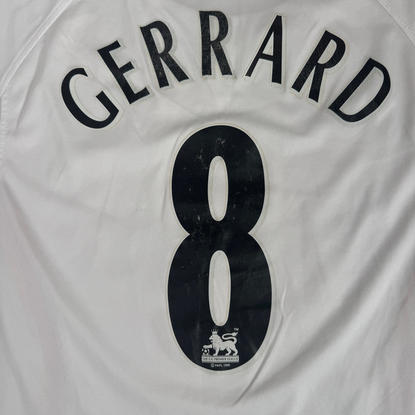 GERRARD 8 Liverpool 2005/2006 Away Football Shirt Large