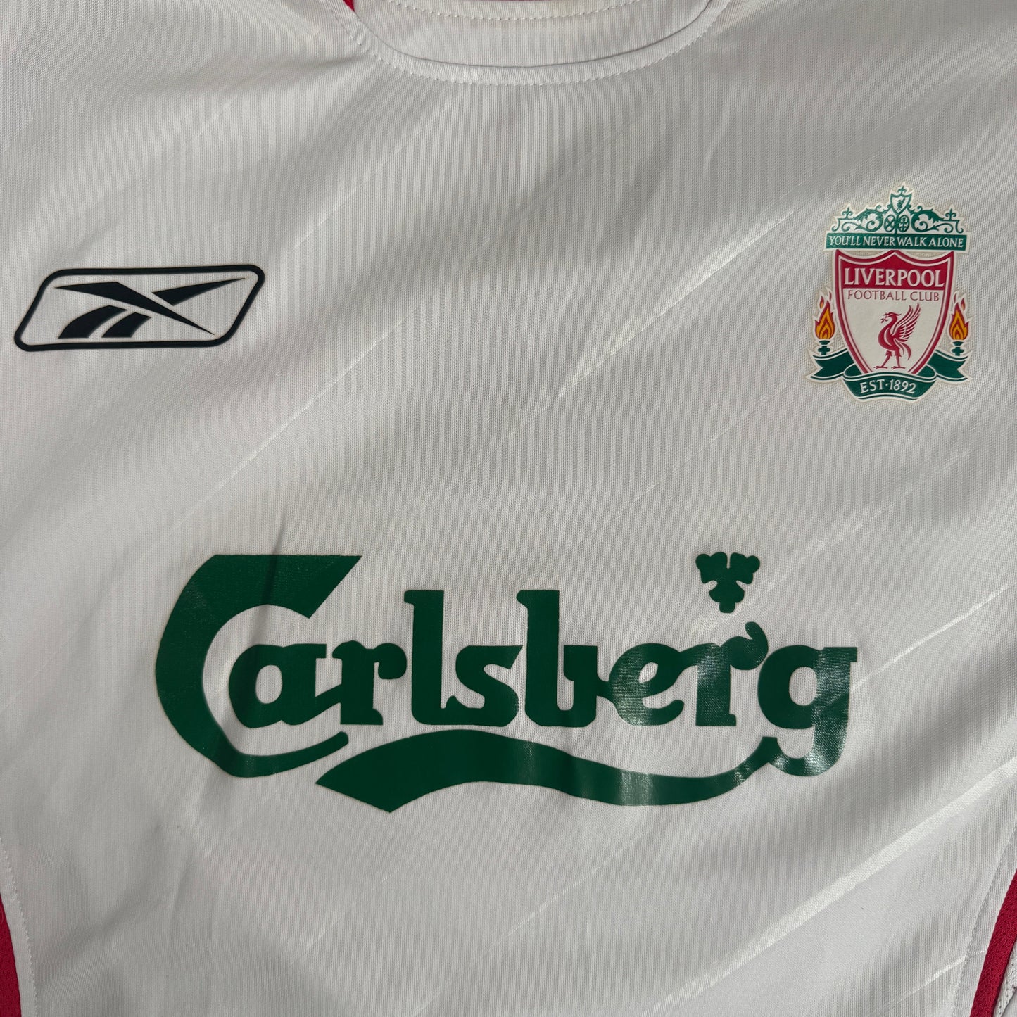 GERRARD 8 Liverpool 2005/2006 Away Football Shirt Large