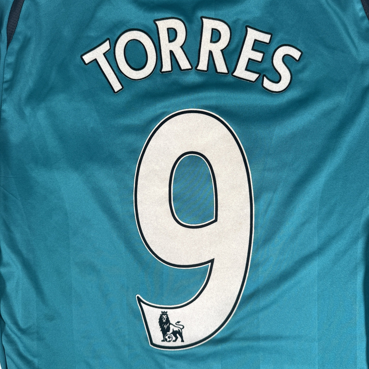 Torres 9 Liverpool 2008/2009 Third Long Sleeve Football Shirt Medium