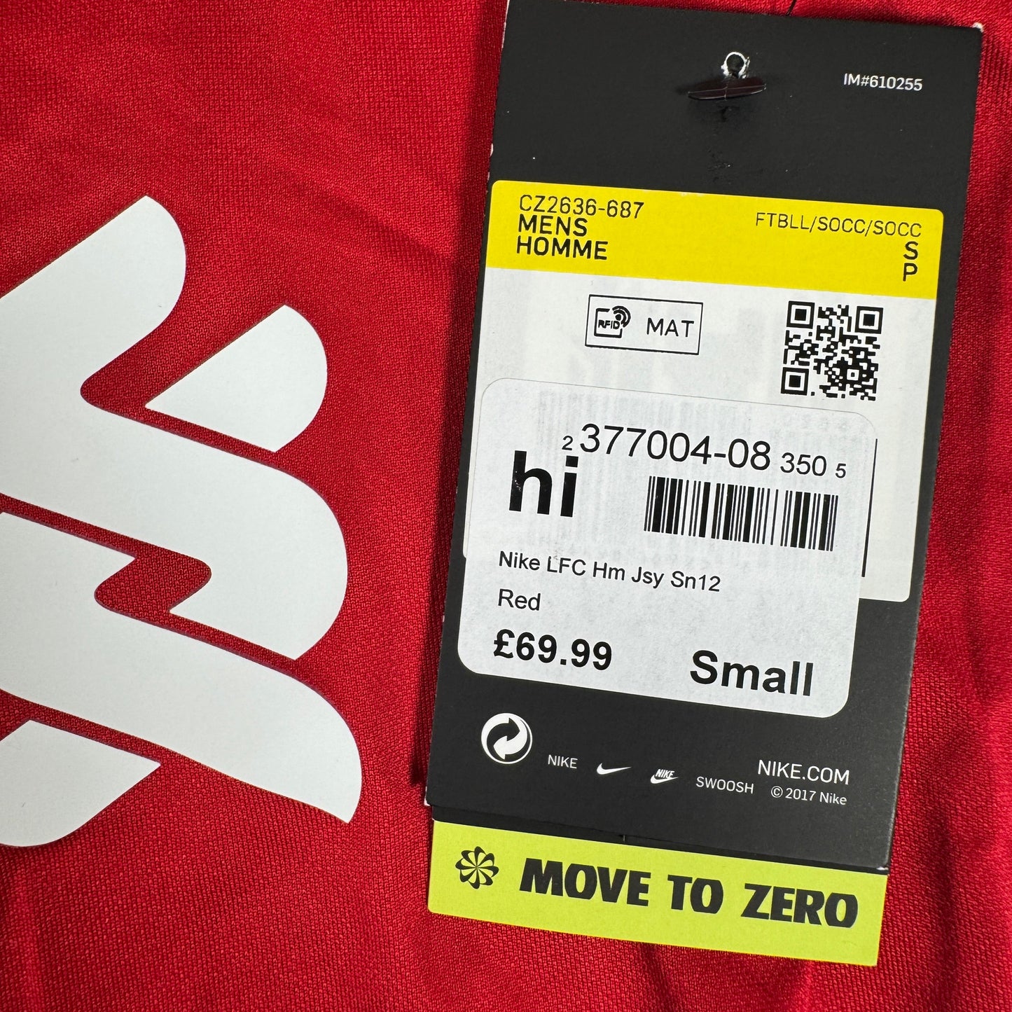 Liverpool 2020/2021 Home Football Shirt Small BNWT BNIB