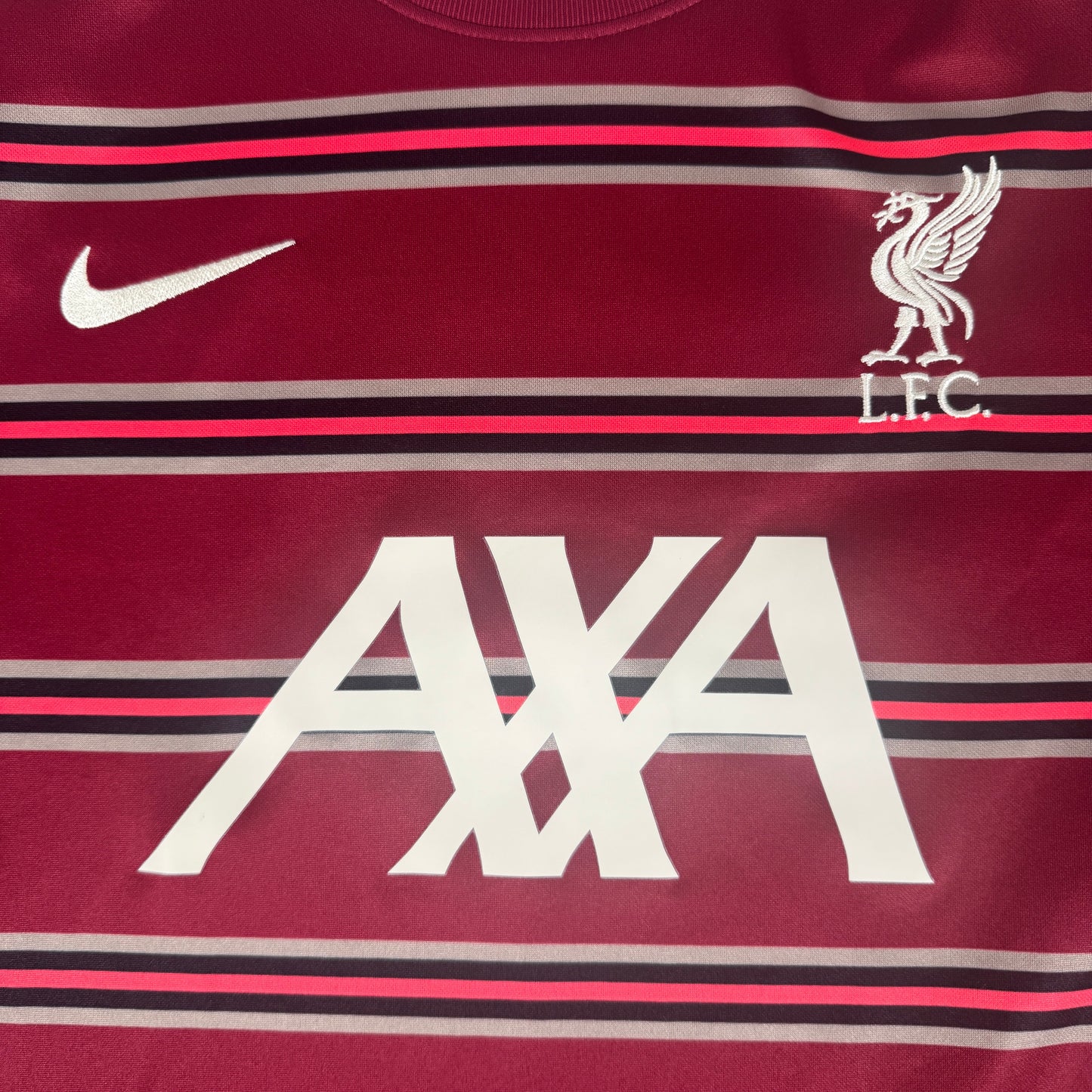 Liverpool 2021/2022 Pre Match Training Football Shirt Large