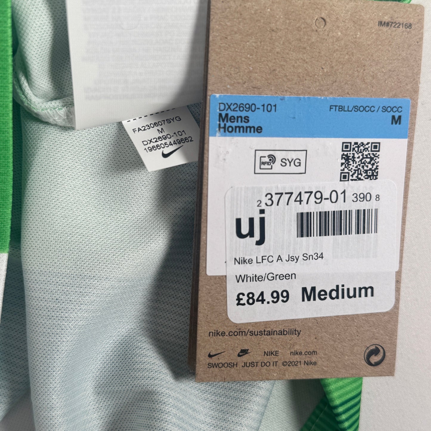Liverpool 2023/2024 Away Football Shirt Medium BNWT