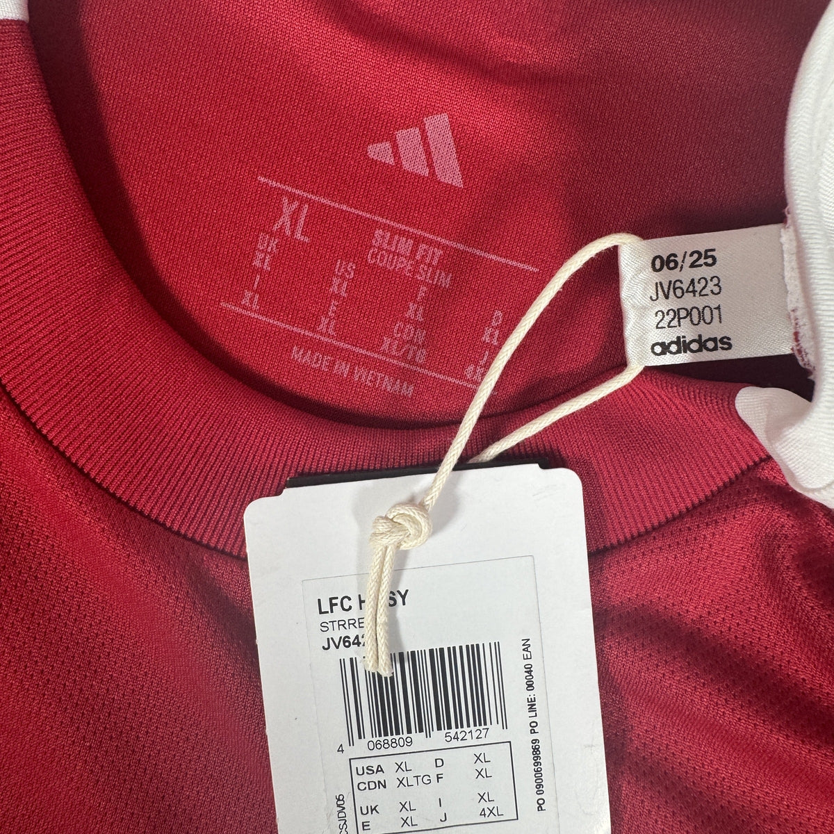 Liverpool 2025/2026 Home Football Shirt XL BNWT