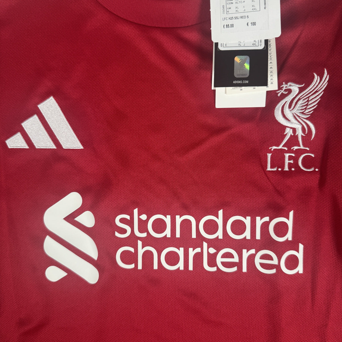 Liverpool 2025/2026 Home Football Shirt XL BNWT