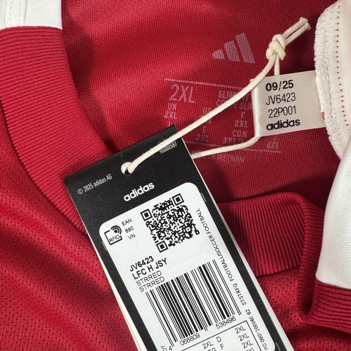 Liverpool 2025/2026 Home Football Shirt XXL BNWT