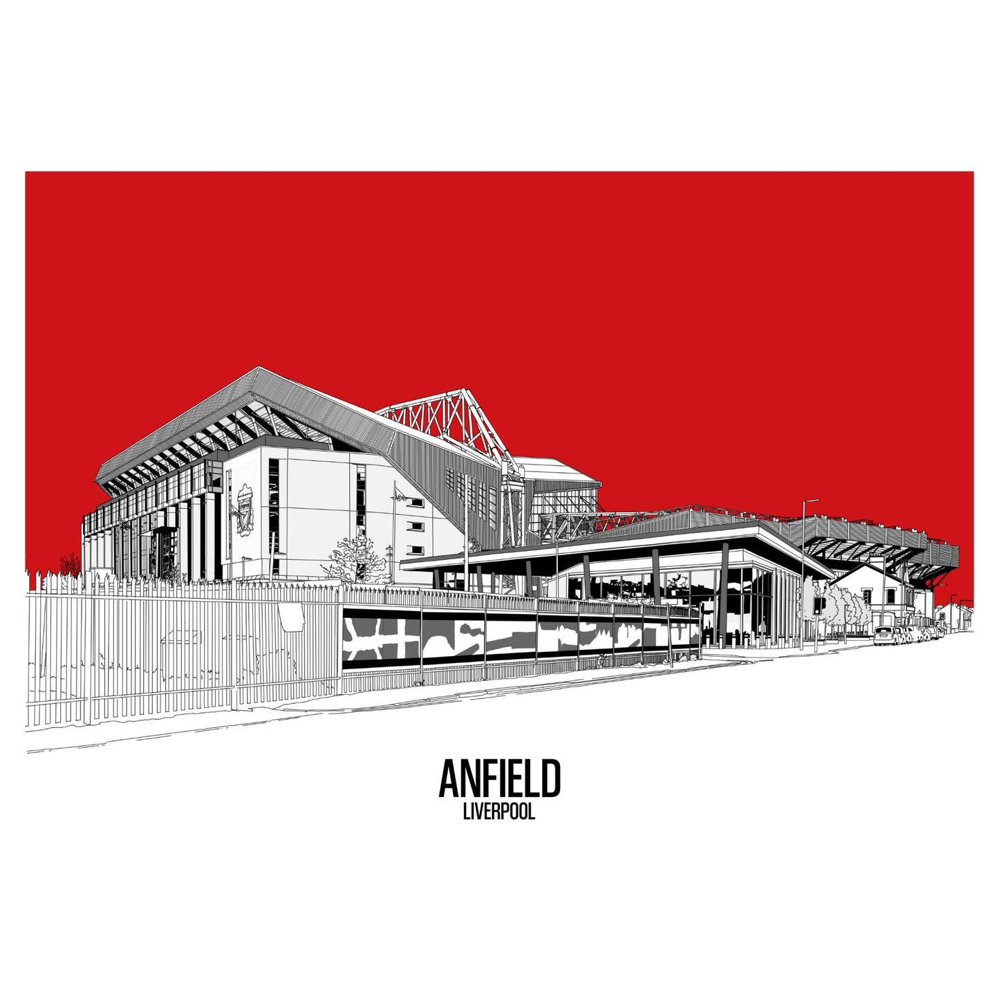 Liverpool Football Artwork - Anfield