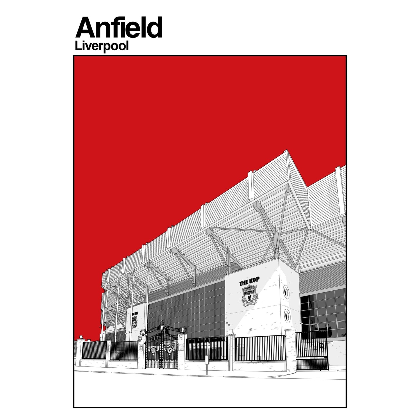 Liverpool Football Artwork - The Kop