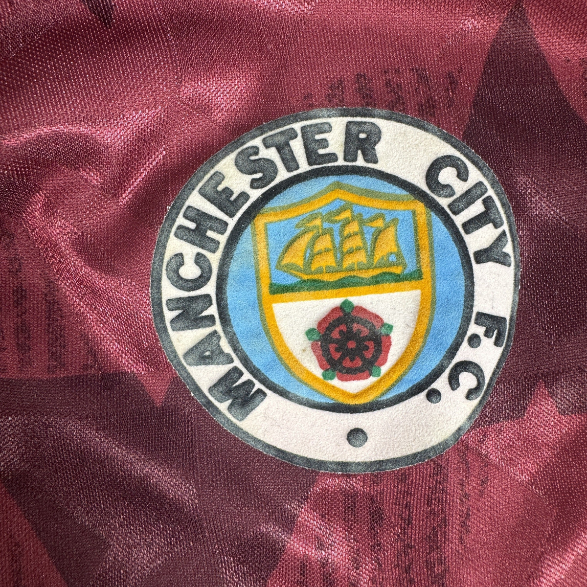 Manchester City 1990/1991/1992 Away Football Shirt Large