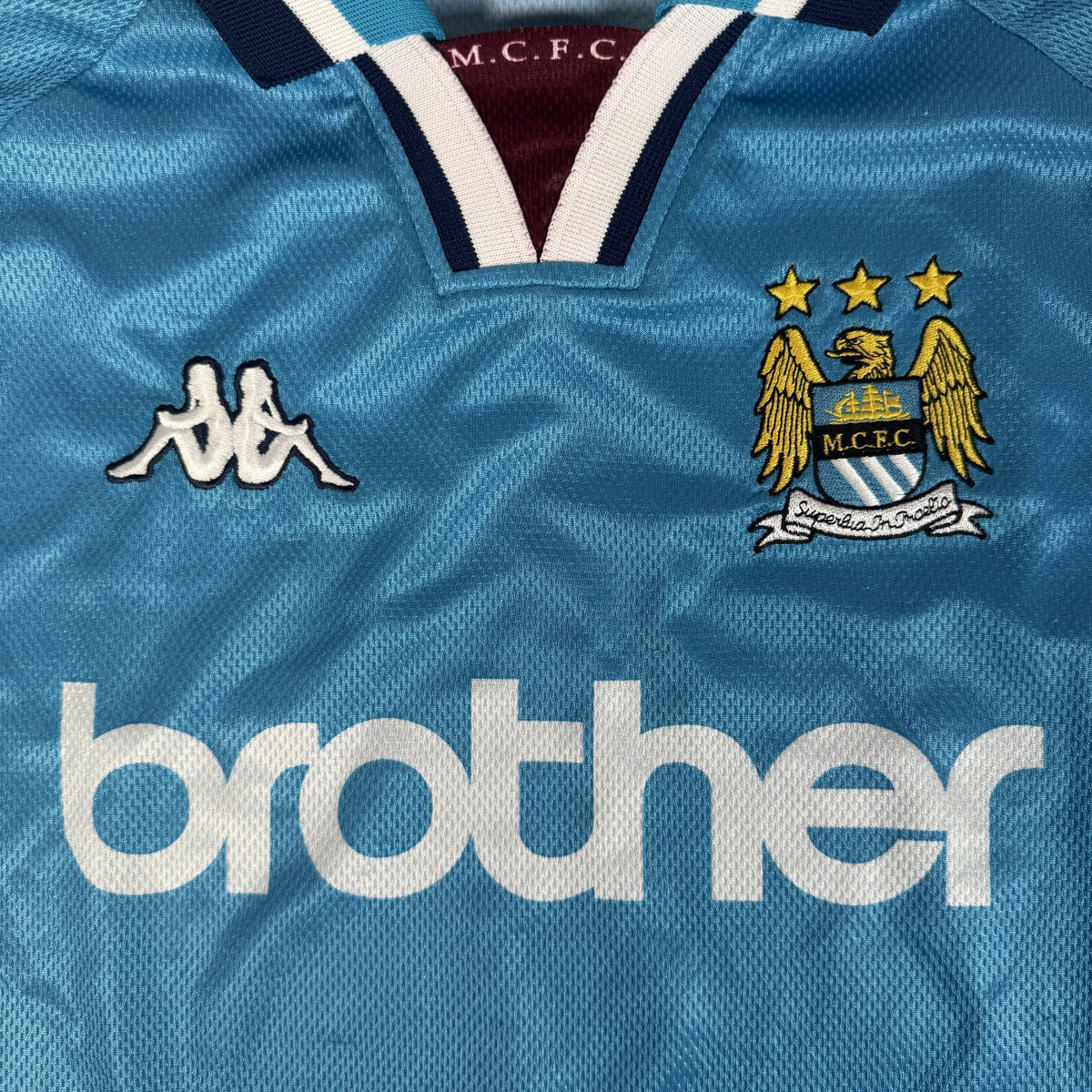 Manchester City 1997/1998/1999 Home Long Sleeve Football Shirt XL