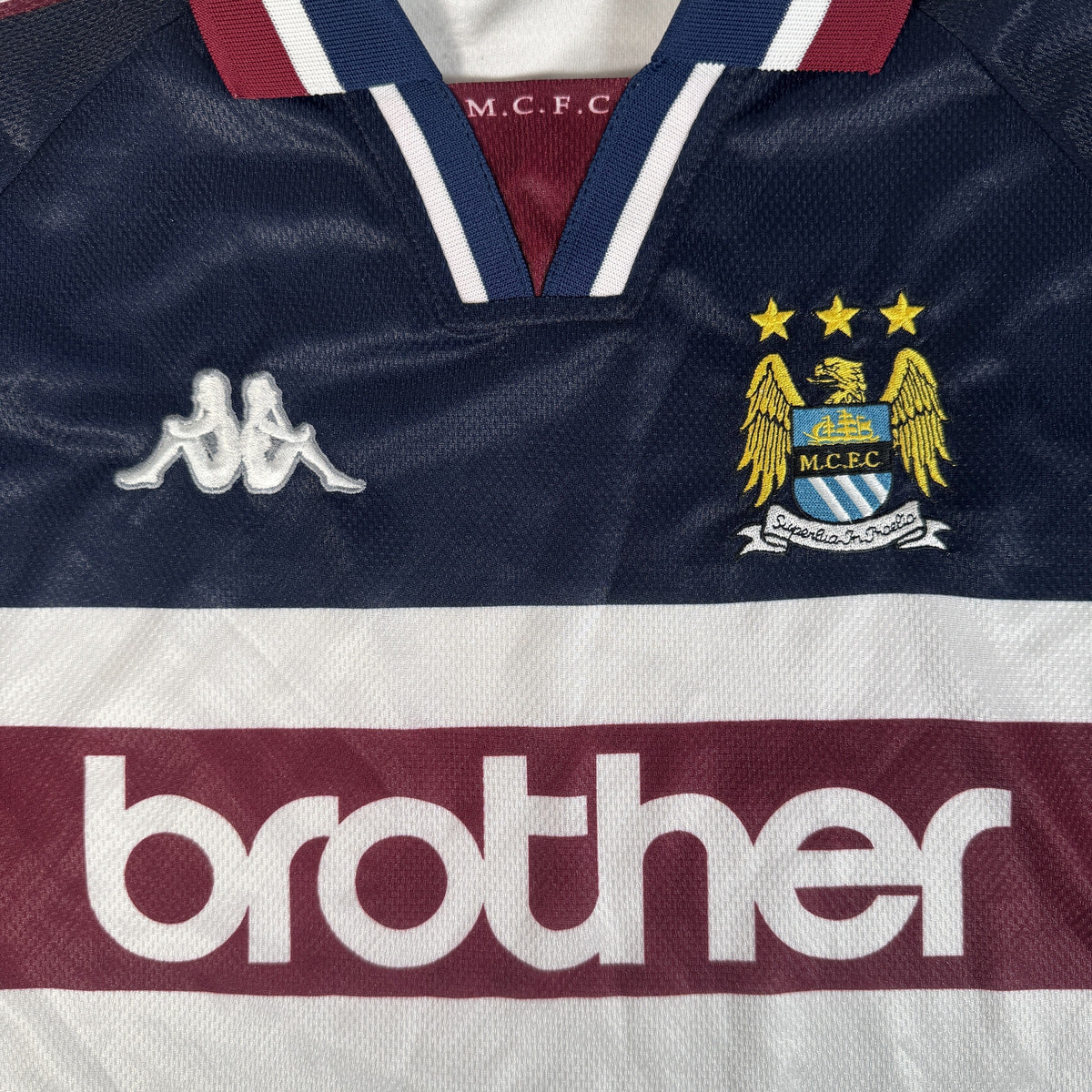 Manchester City 1997/1998 Away Long Sleeve Football Shirt XL
