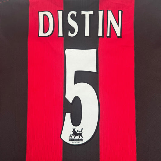 DISTIN 5 Manchester City 2003/2004 Away Football Shirt XL