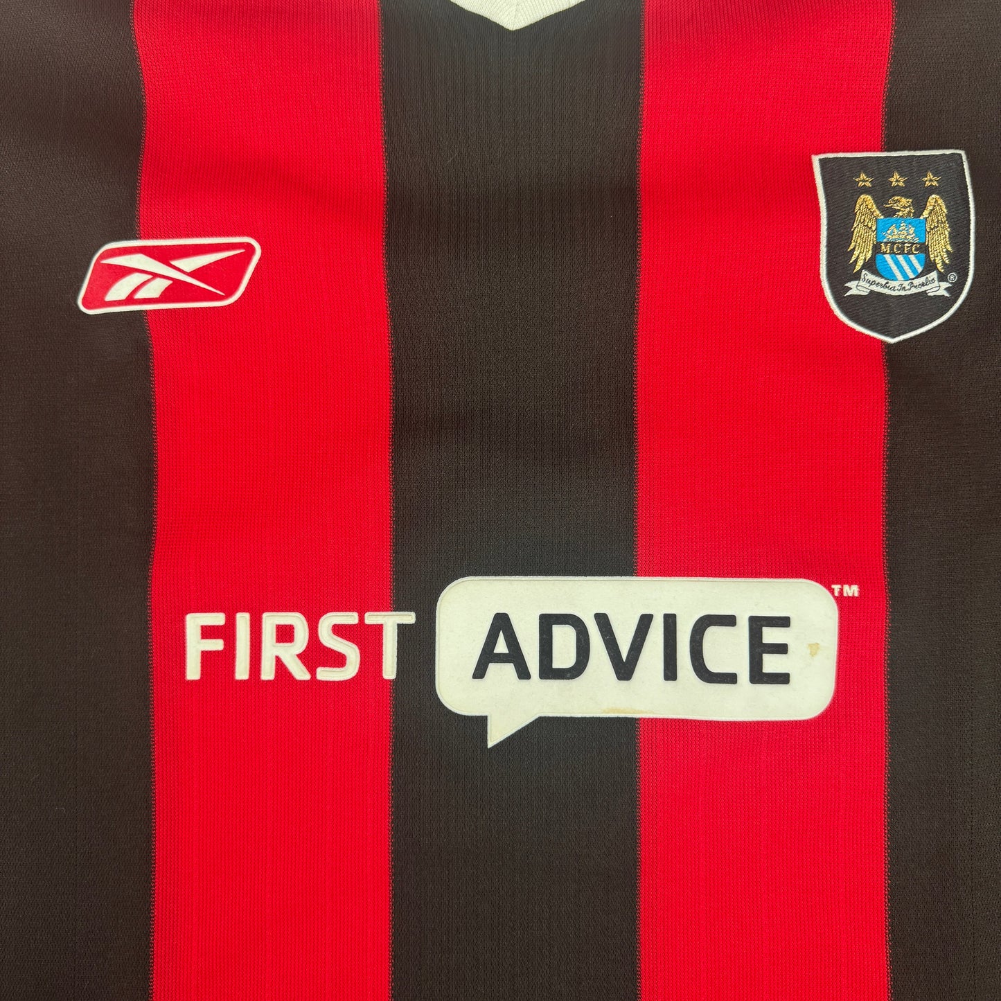 DISTIN 5 Manchester City 2003/2004 Away Football Shirt XL