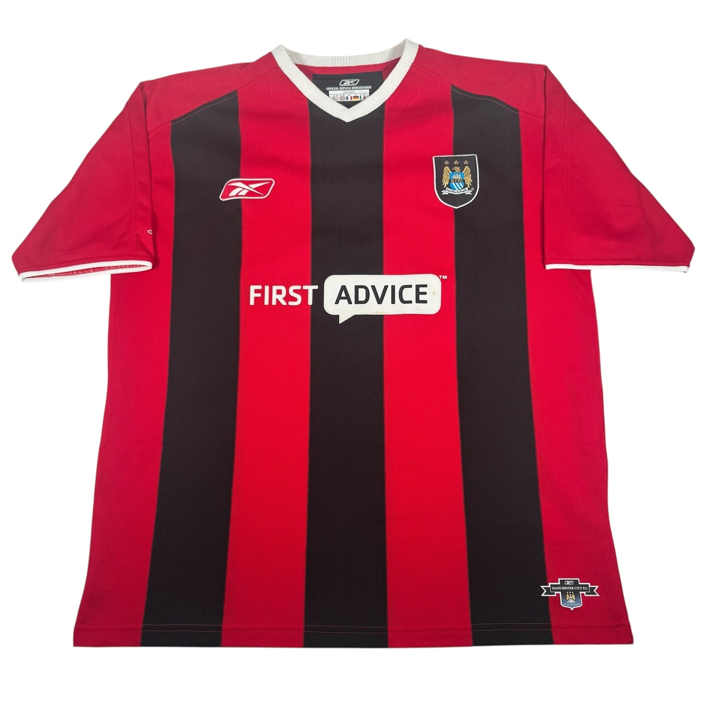 DISTIN 5 Manchester City 2003/2004 Away Football Shirt XL