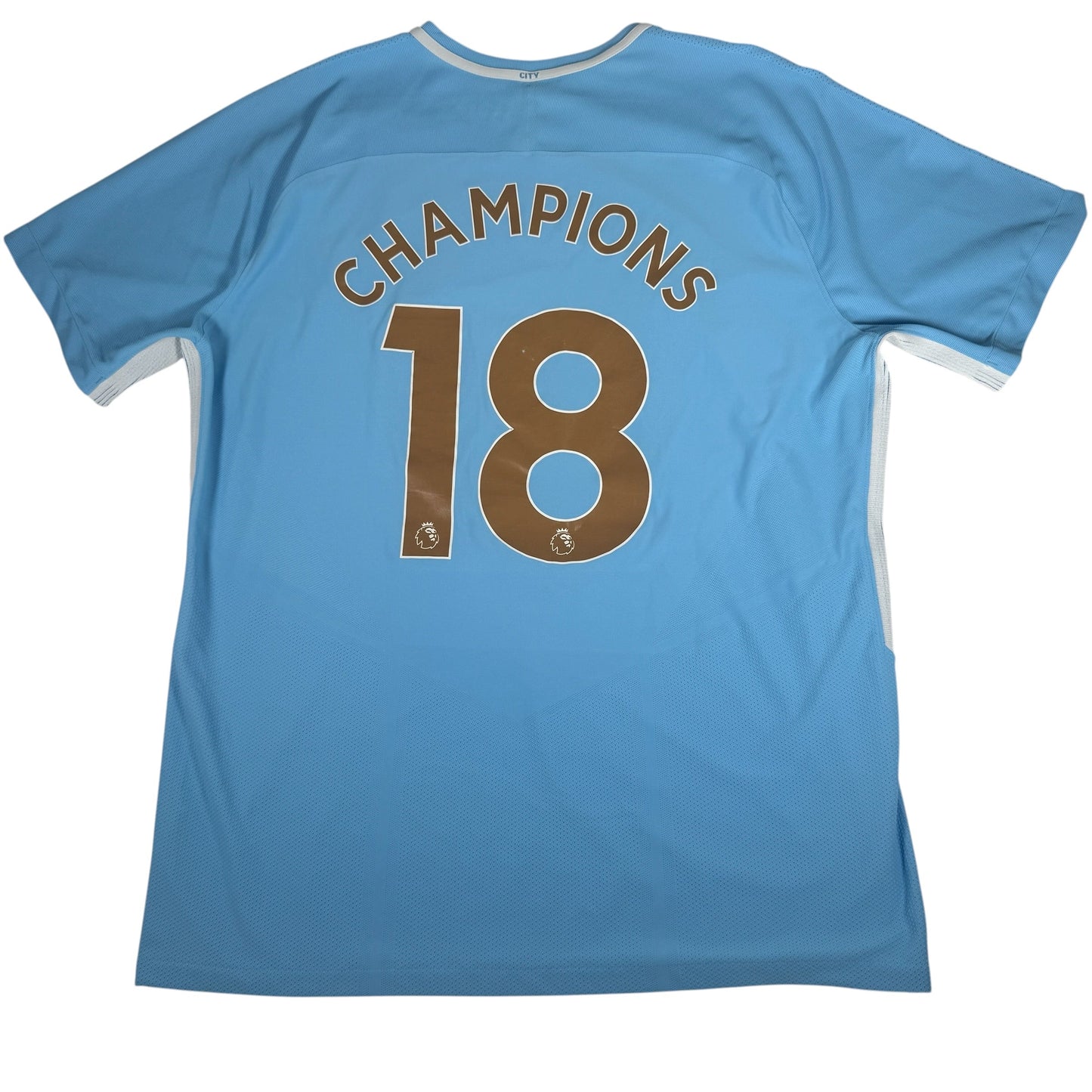 Manchester City 2017/2018 Home Player Spec Football Shirt 2XL