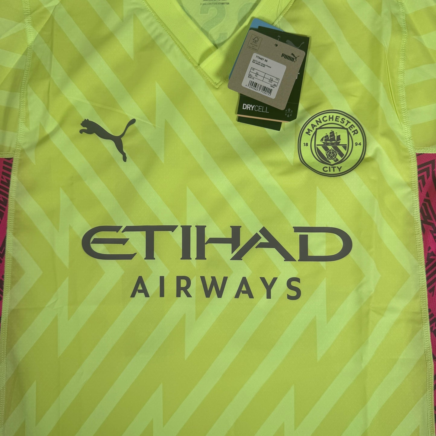 EDERSON Manchester City 2023/2024 Ultraweave Goalkeeper Football Shirt XL BNWT