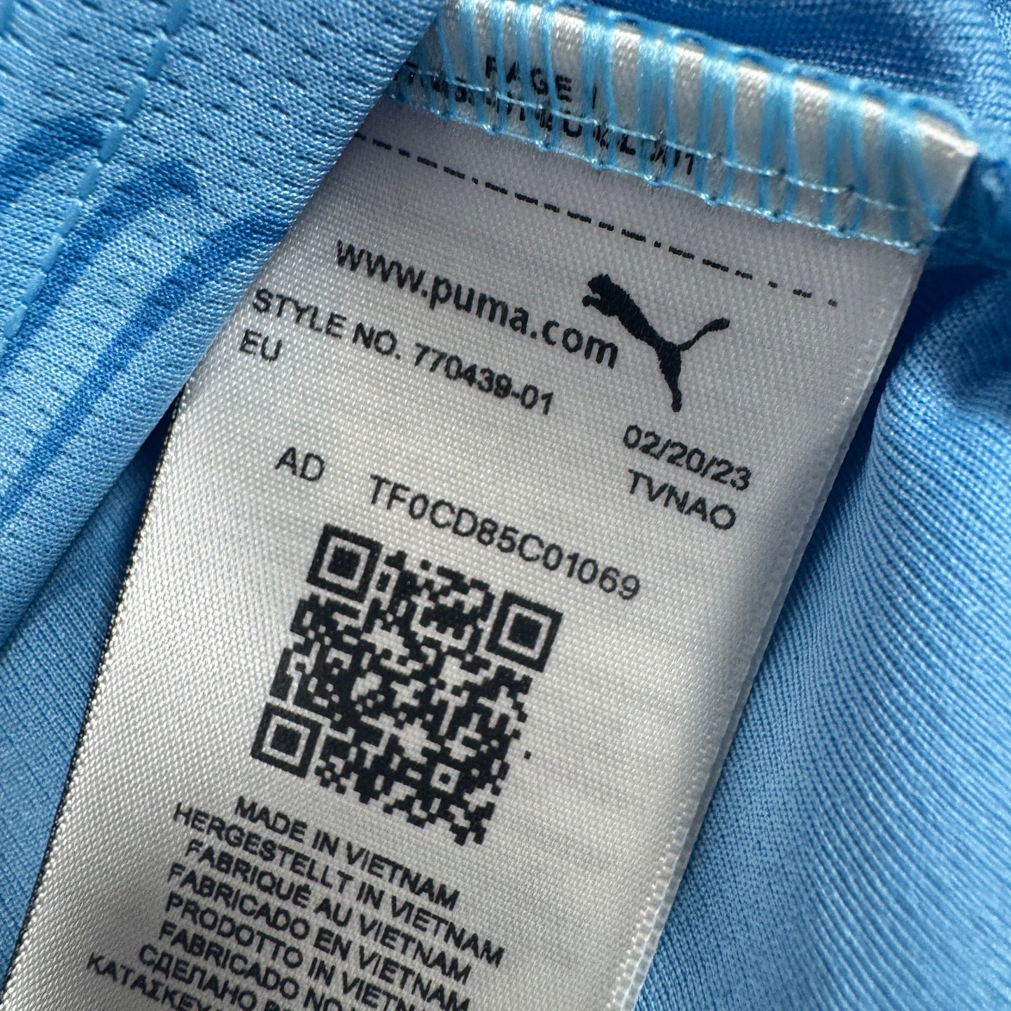Manchester City 2023/2024 Home Long Sleeve Football Shirt Small