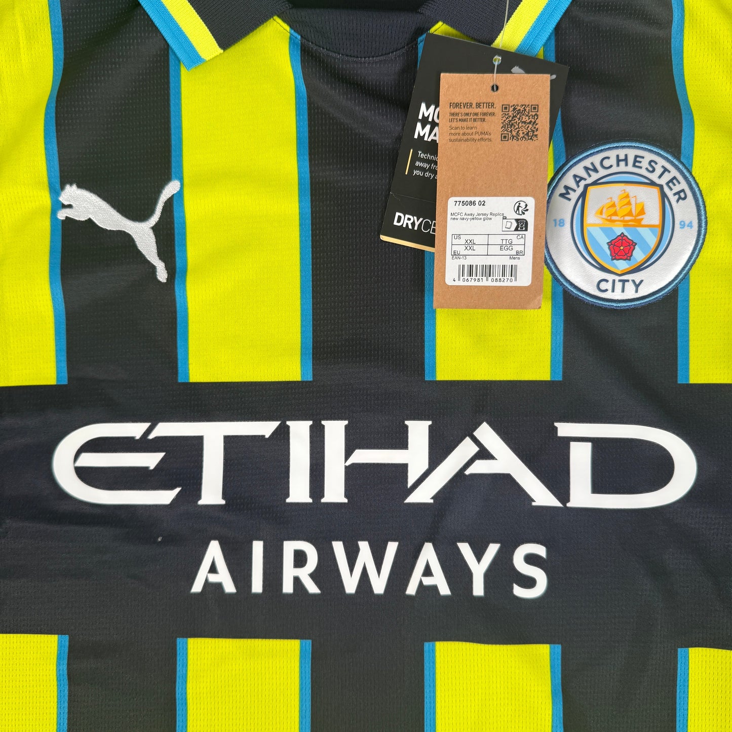 Manchester City 2024/2025 Away Football Shirt 2XL BNWT