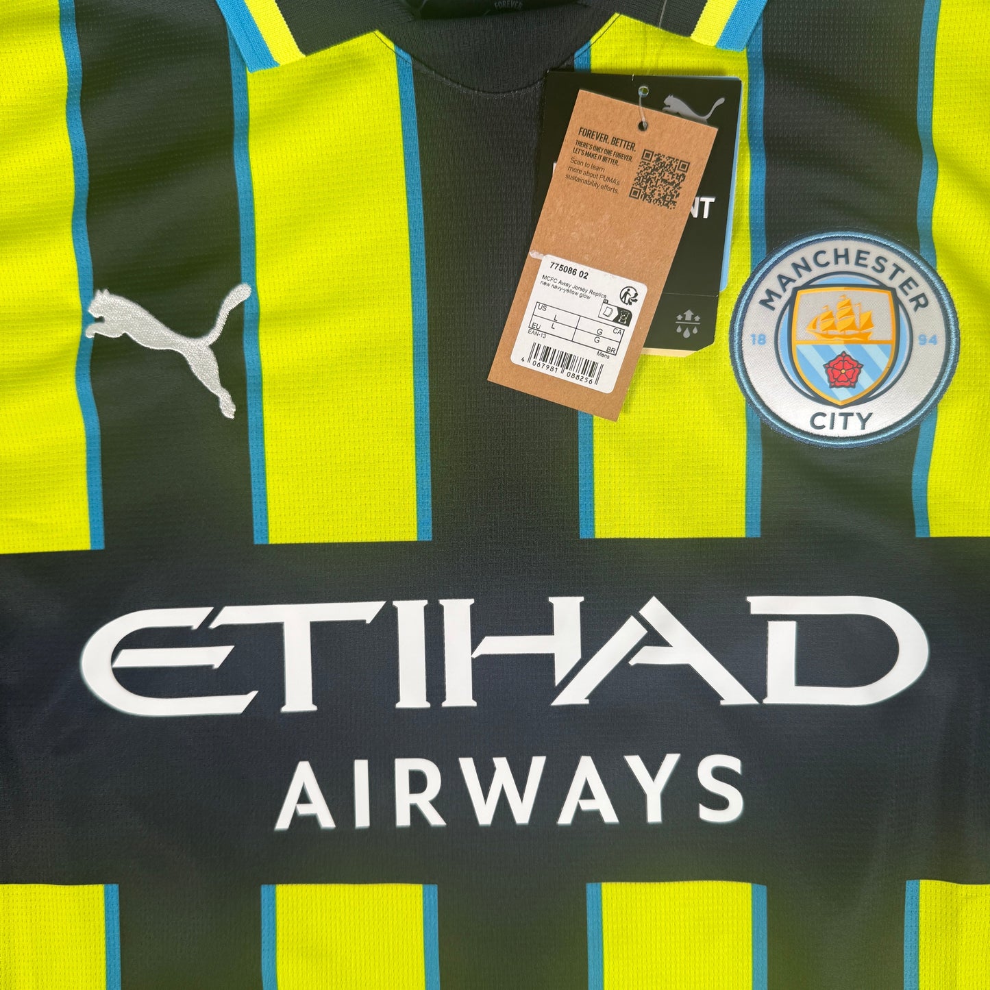 FODEN 47 Manchester City 2024/2025 Away Football Shirt Large BNWT