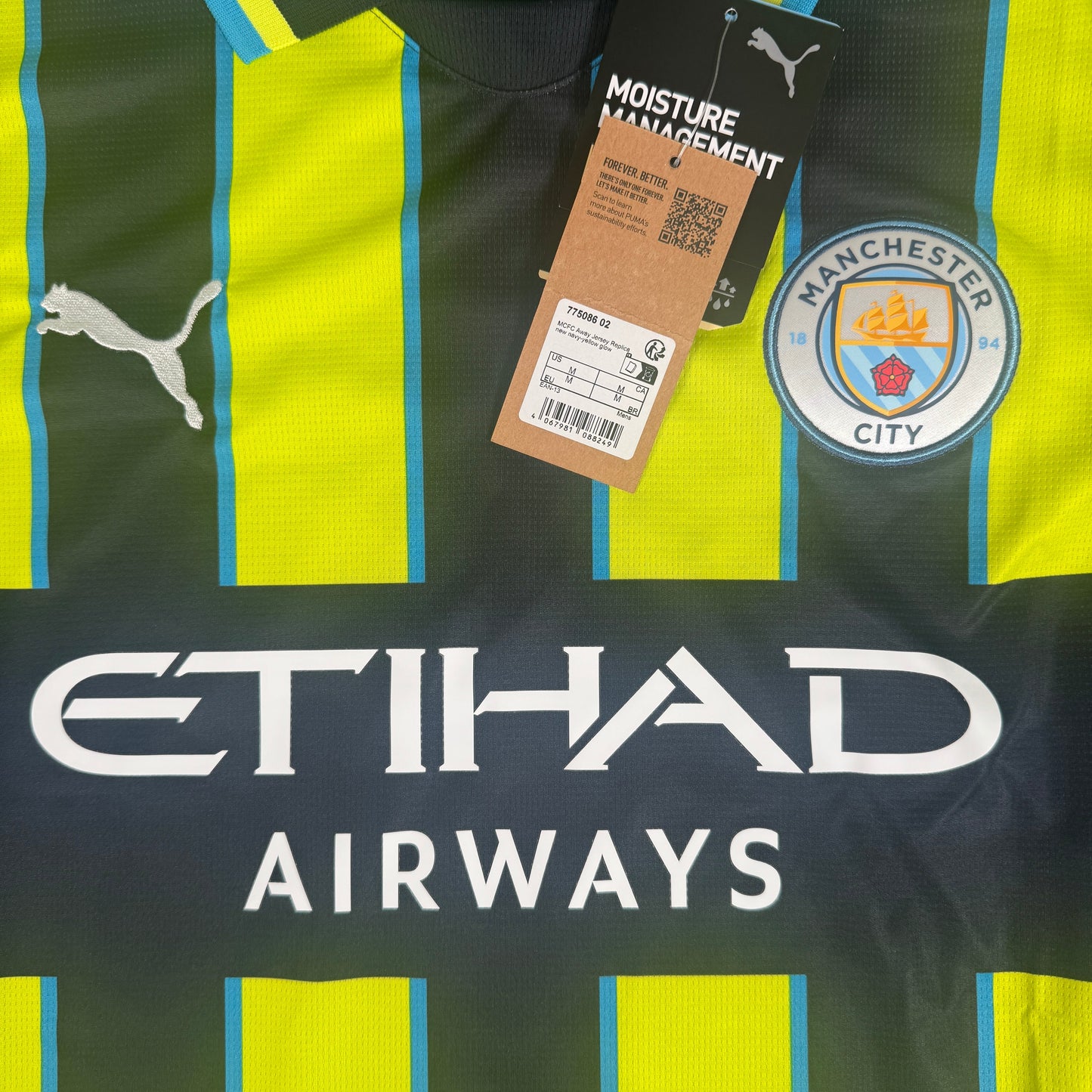 HAALAND 9 Manchester City 2024/2025 Away Football Shirt Medium BNWT
