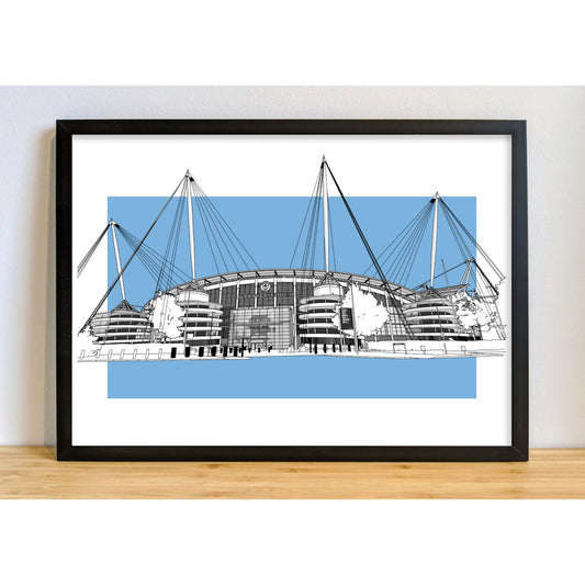 Manchester City Football Artwork - The Etihad