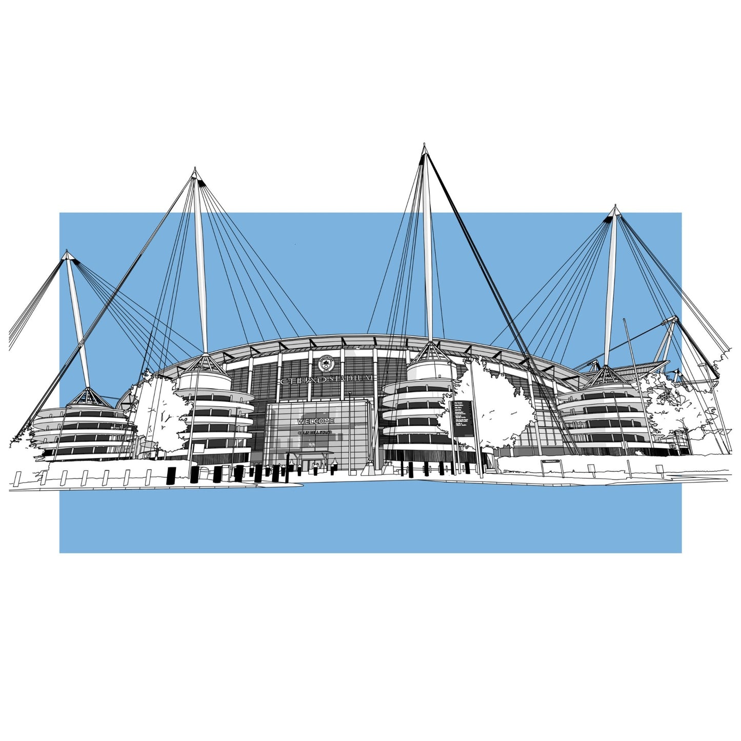 Manchester City Football Artwork - The Etihad