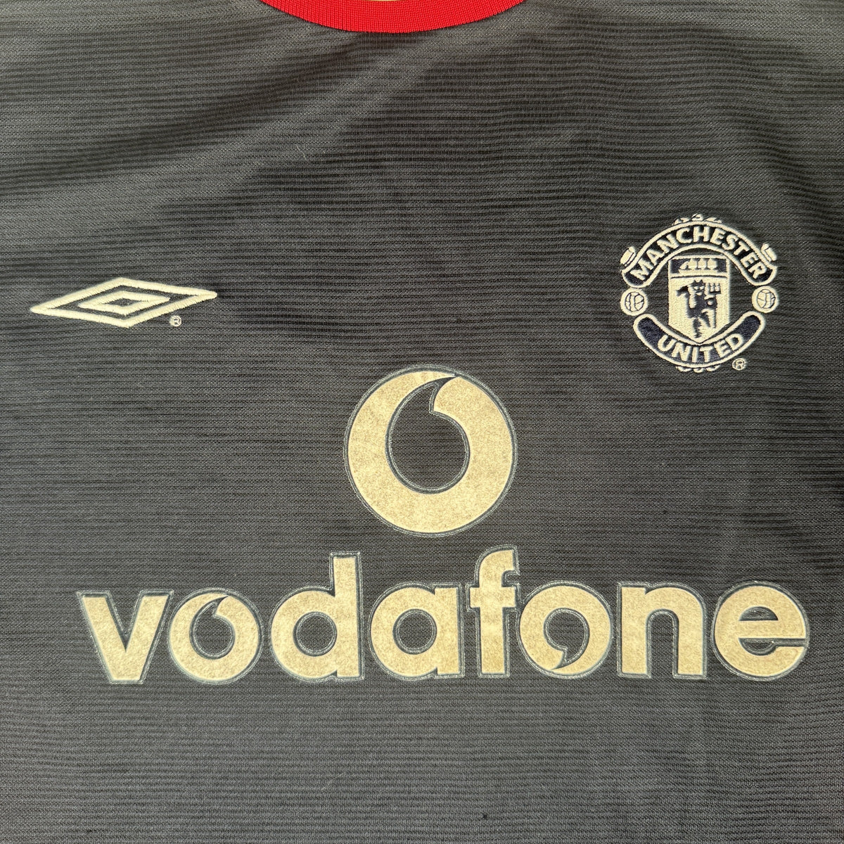 Beckham 7 Manchester United 2000/2001 Third Football Shirt Medium