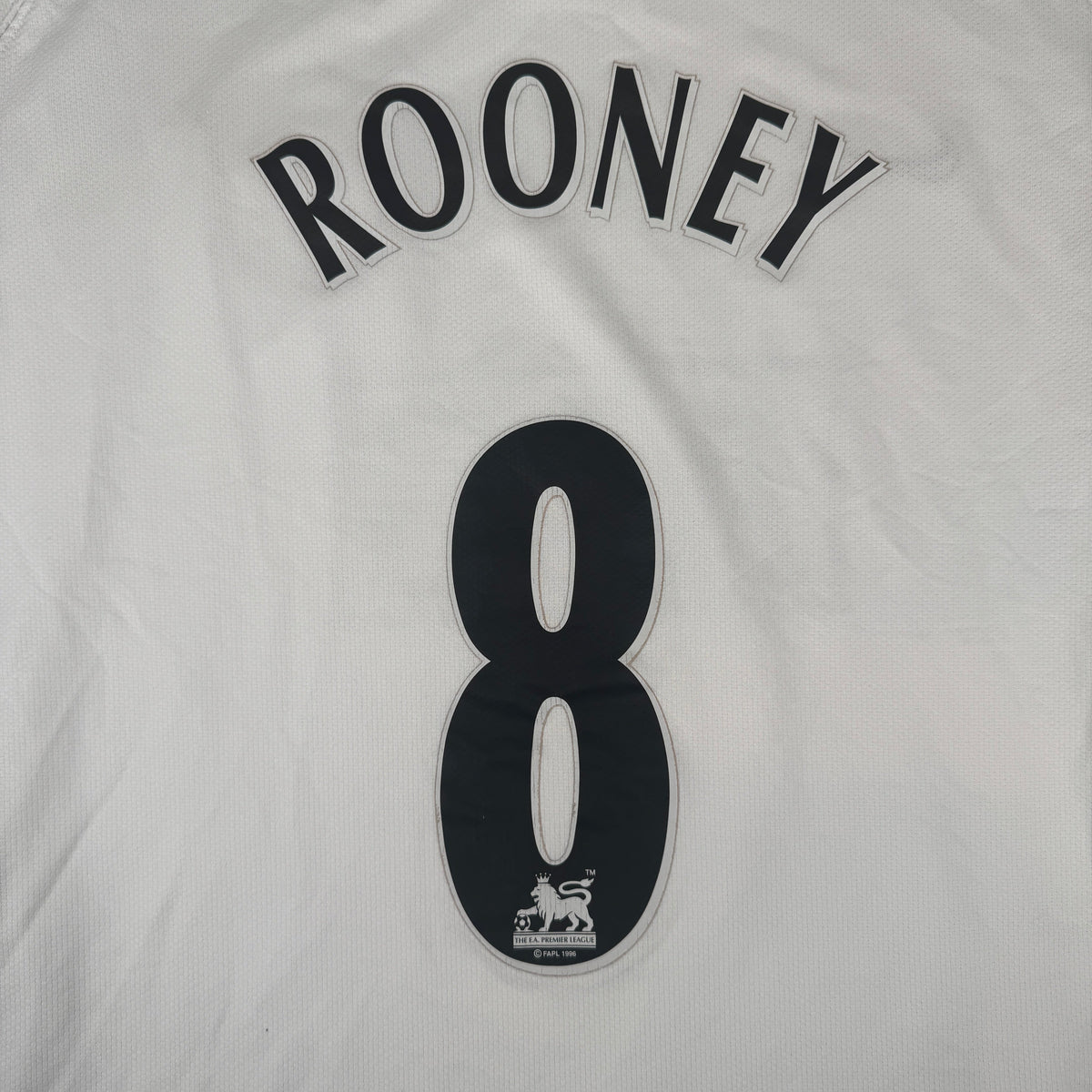 ROONEY 8 Manchester United 2006/2007/2008 Away Long Sleeve Football Shirt 2XL