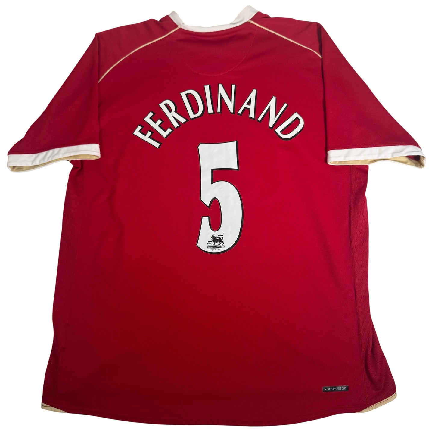 Ferdinand 5 Manchester United 2006/2007 Home Football Shirt XL